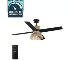 Home Decorators Collection Savannah 52 inch Ceiling Fan with LED Light -...