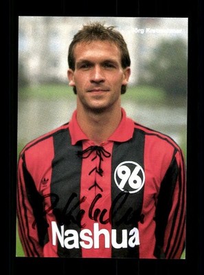 Jörg Kretschmar autograph card Hannover 96 1990-91 original signed