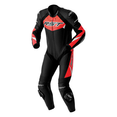 RST Tractech Evo D30 schwarz/fluorot Rennbahn Sport Lederkombi UK 48 / 2XL