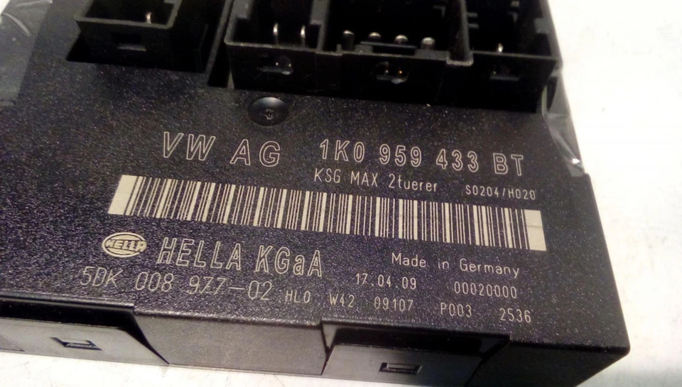Centralina comfort VW GOLF VI Variant AJ5 1K0959433BT 1.9 Diesel 77kw 28532722 - Immagine 3 di 3
