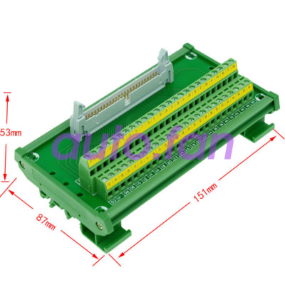 IDC50 50pin Header Breakout Board Terminal Block Connector PLC adapter Interface