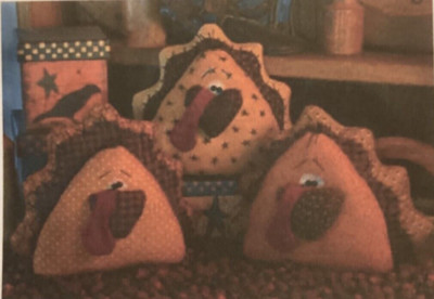 PATTERN Primitive Thanksgiving Turkey Doll Turkey NEW Threadbare Primitives