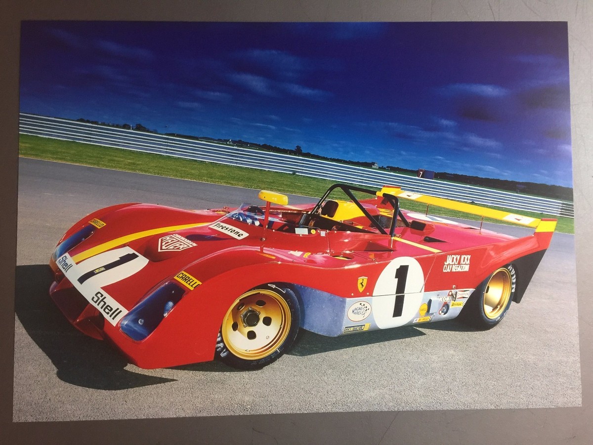 1972 Ferrari 312 P Spider Print, Picture, Poster, RARE!! Awesome L