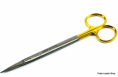 5x KELLY scissors pointed Straight / Curved Dental seam surgical TC Tip 6''/ 7'' - Picture 4 of 7