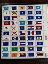 Scott #1633-82 1976 State Flags Sheet of 50 13¢ Stamps