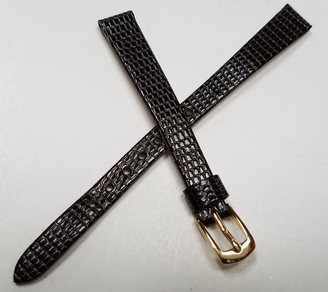 10 mm PULSAR GENUINE LEATHER DARK BROWN LADIES WATCH BAND US SELLER NEW