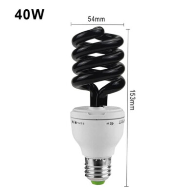 E27 40W UV Fluorescente Luce Nera CFL Lampada Lampadina 220V - Foto 2