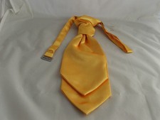 <Ausverkauf> 10 JUNGEN gelb gold Polyester Rüsche Hochzeit Krawatte-Krawatte-Pageboy