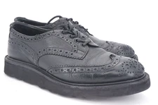 BOX & BAGS | $560 TRICKERS UK 8 US 9 BOURTON WING TIP BLACK DEER BROGUE