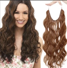 Bundle Of 2 Janet Collection Synthetic Halo Hair Extensions Body Wave 24"