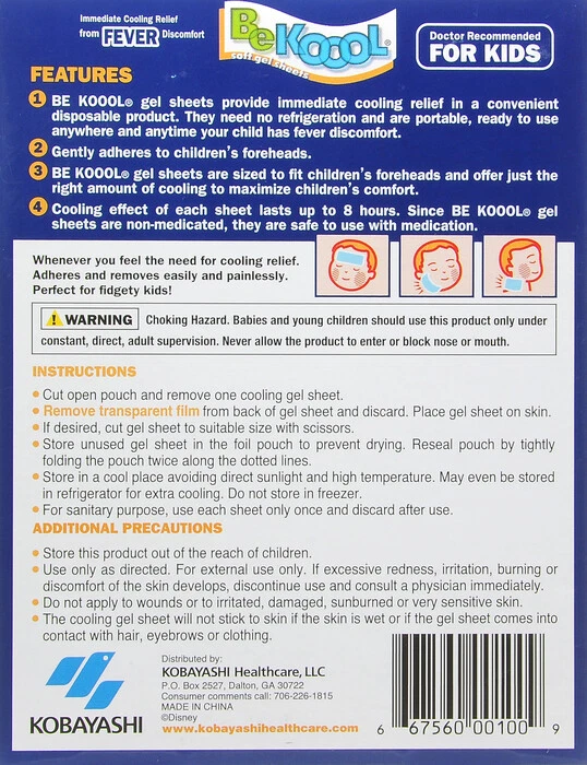 Be koool be koool soft gel sheets for kids deals