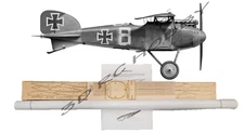 Albatros DII 28" Wingspan RC Airplane Kit Laser Cut Balsa & Ply Short Kit