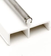 Sliding Door Track Replacement – White 72” | Made In The USA | Sliding Door Rail
