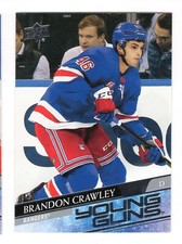 2020-21 Upper Deck Young Guns Brandon Crawley Rookie #464 New York Rangers