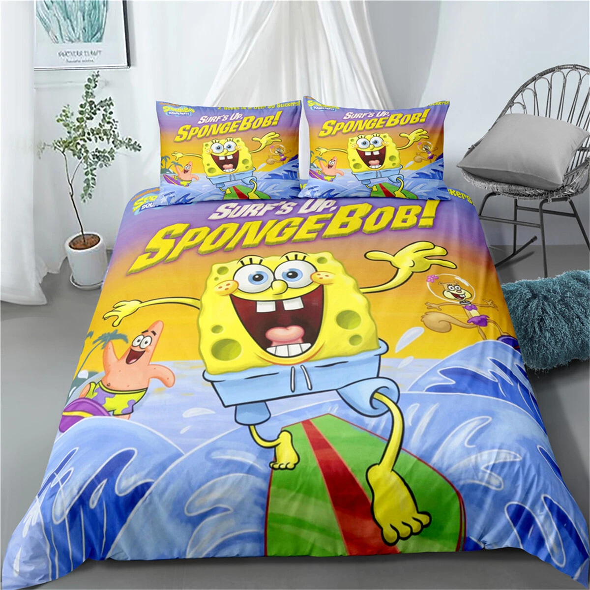 SpongeBob Bedding Set, Bedroom Decoration
