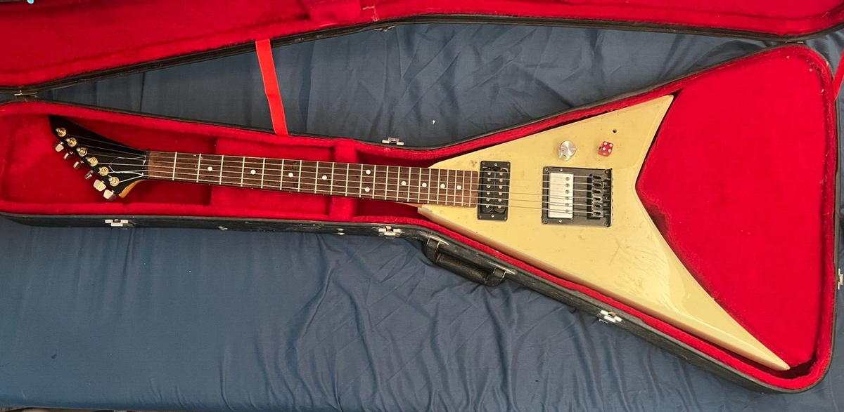 ​KRAMERJK4000Flying V / 80's JV•ESP製 Kramer Vanguard V White Original 80's Electric Guitar w/ Case | eBay