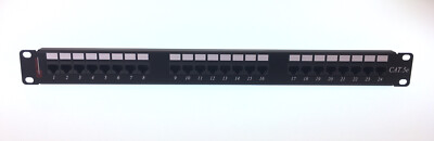 24 PORT CAT.5e PATCH PANEL FOR 19'' RJ45 RACK