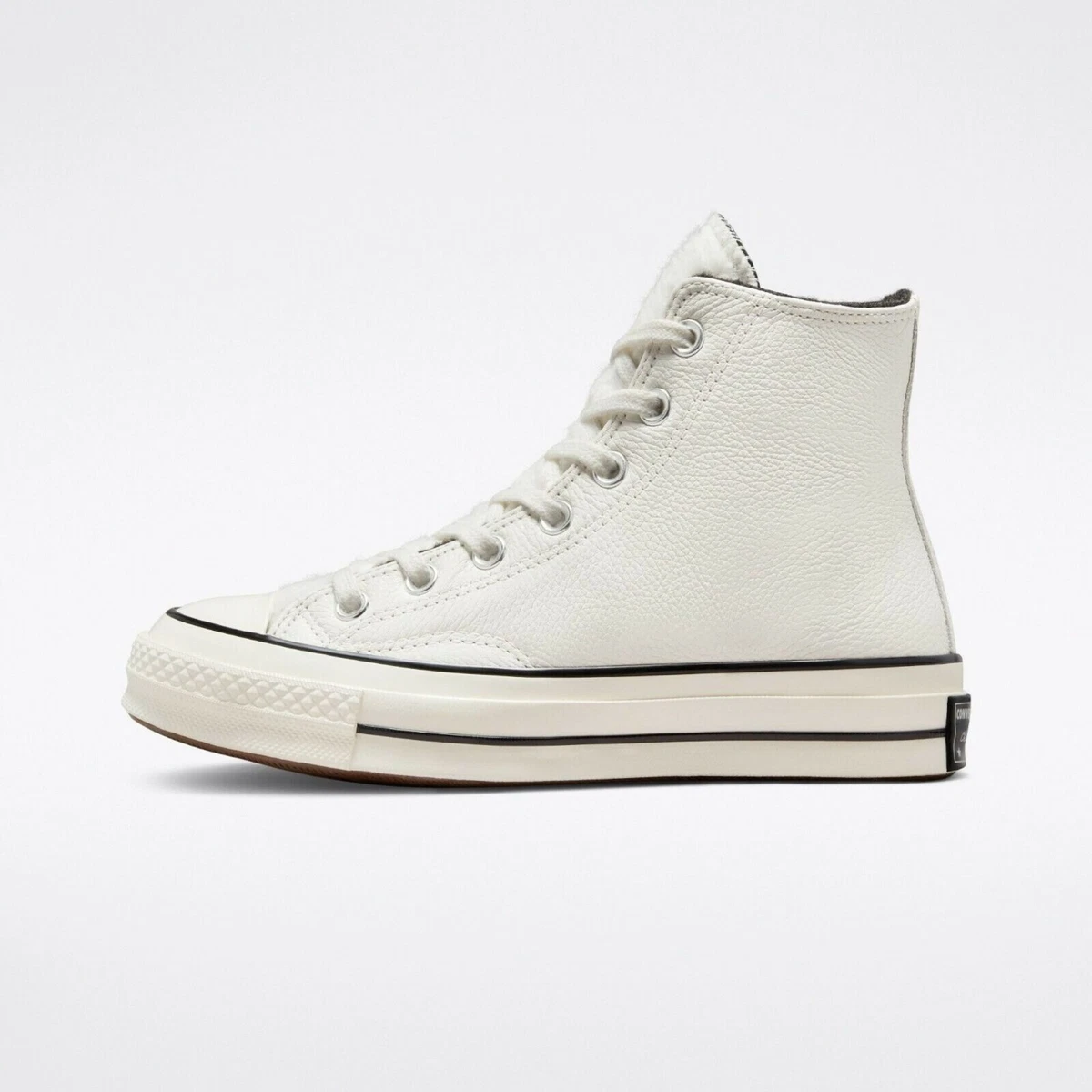 White leather high hotsell top converse mens