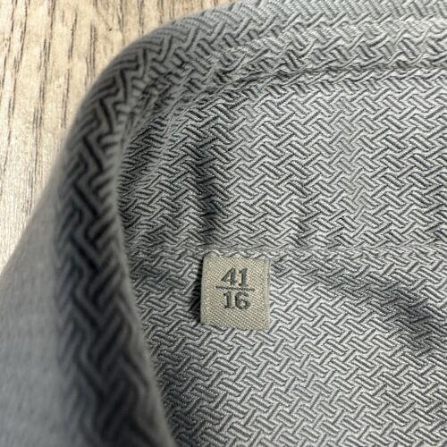 ermenegildo zegna Shirt 41/16 Gray Button Down Long Sleeve - Picture 3 of 15