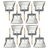 10 X Kehrschaufel *Verzinkt* Mit Holzgriff Kehrblech Metall Schmutzblech Aktion