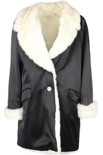 Gianni Versace Versatile Couture Faux Fur Lined Satin Coat It 42 Uk 10
