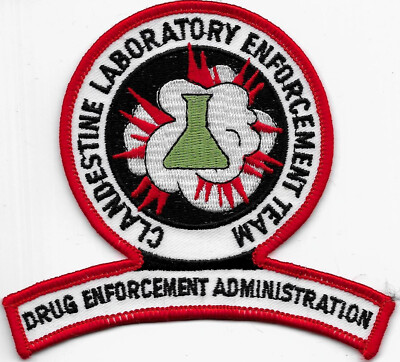DEA - Drug Enforcement Administration DROGEN LAB Polizei Abzeichen Patch FEDERAL