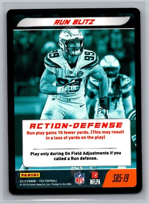 Joey Bosa Run Blitz 2019 NFL Five S85-19 Football NFL Card TCG CCG Game Chargers