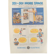Vintage 1951 General Electric GE More Space Ad Advertisement