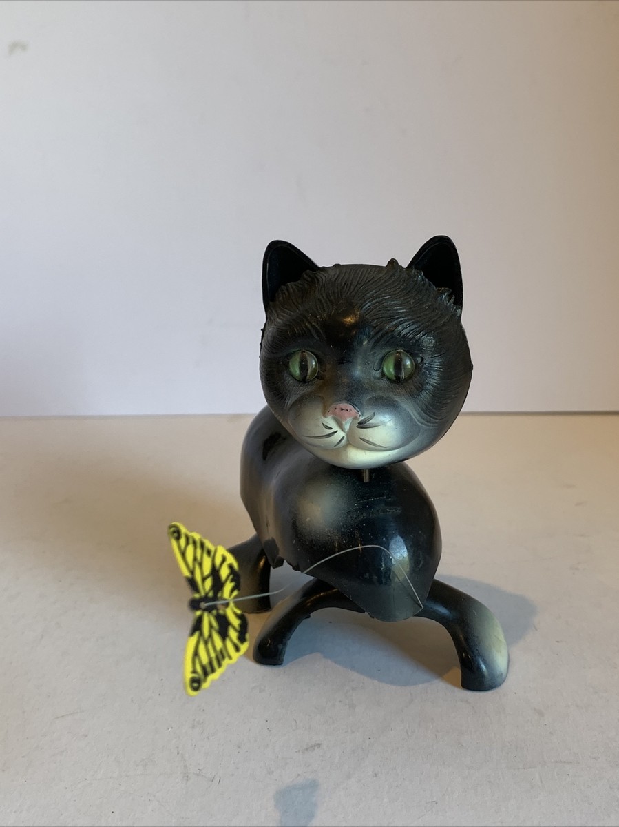 黒*猫様 90s hoshihime butterfly souvenir ja VINTAGE TRI-ANG MINIC KITTY AND BUTTERFLY CLOCKWORK NOVELTY KITTEN