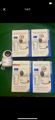 Brookstone BR-CM-WF-OO6-WT Smart WiFi Auto-Tracking Security Camera - White