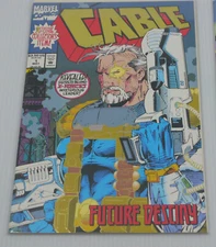 2 CABLE COMIC BOOKS FROM MARVEL 1993 No. 1 GOLD FOIL COVER, No. 16, X-MEN LINK