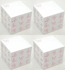 2400 Post-It SHEETS Notepad The Letter W White Sticky Notes 3" Square Office NEW