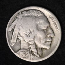 1925-S Buffalo Nickel G / VG  FREE SHIPPING