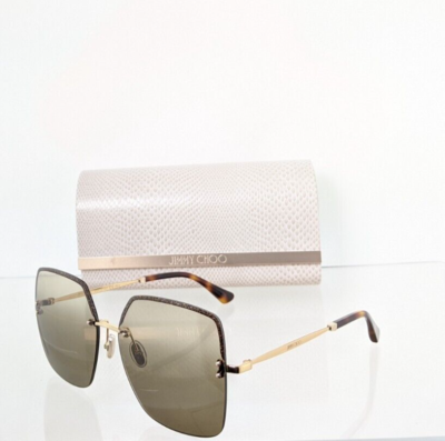 Brand New Authentic Jimmy Choo Sunglasses TAVI/S 01QHA Gold 