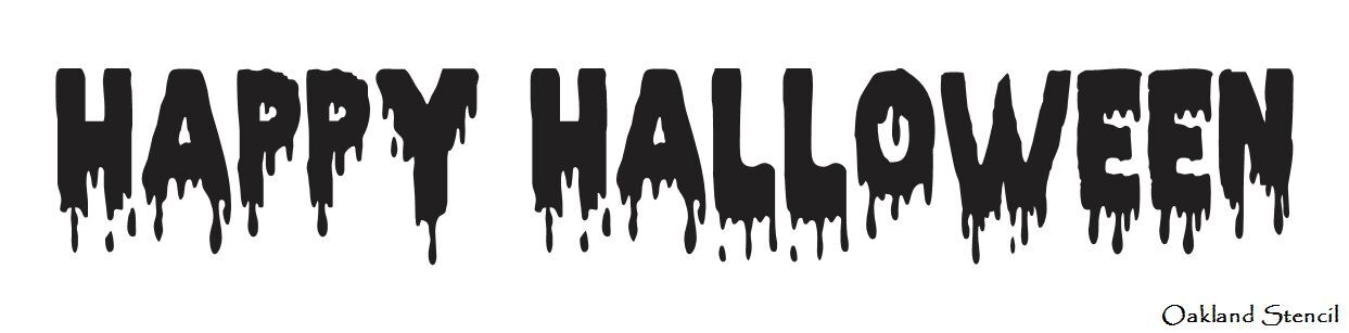 HALLOWEEN STENCIL Happy Max 55% OFF Halloween NEW before selling ☆ signs scrapbook crafts for