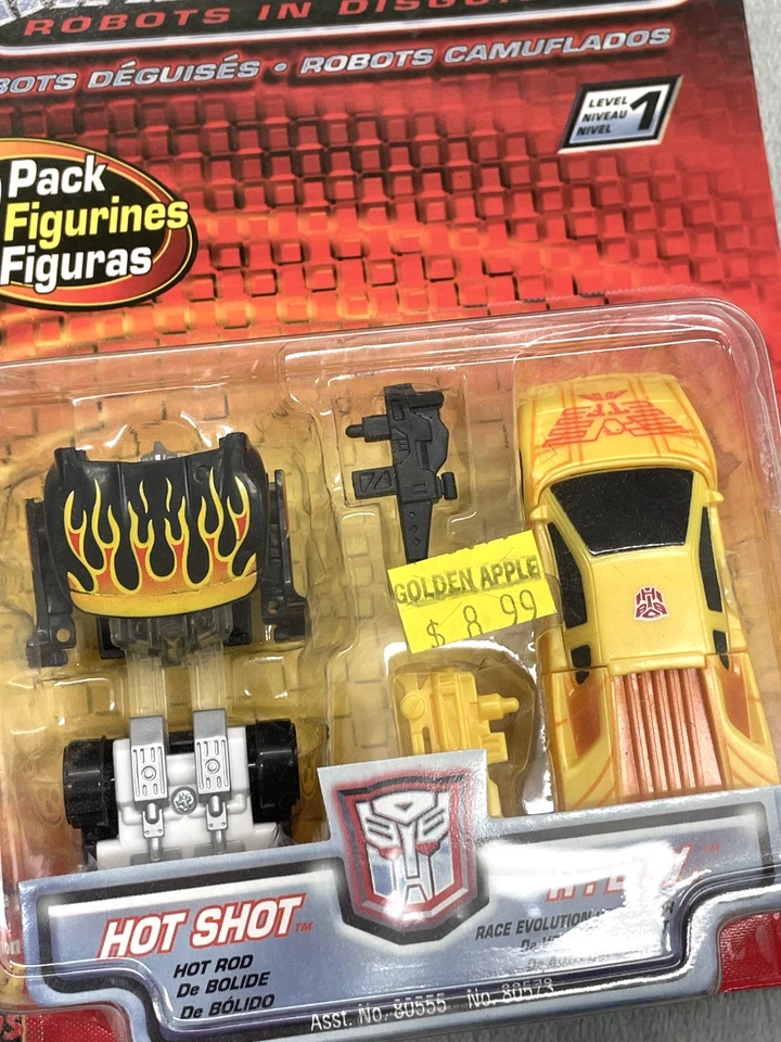 Transformers Robots in Disguise Hot Shot R.E.V. Pack de 2 Hasbro 2001 amarillo negro Foto 4 de 4