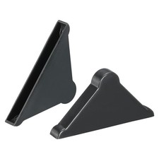 PP Corner Protector Triangle 37x5mm for Ceramic, Glass, Metal Sheets Black 30pcs