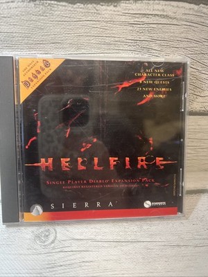 Diablo Hellfire Expansion Pack PC 1997 Video Game Single Player- Manual Included
