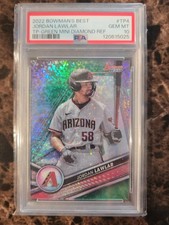 2022 Bowmans Best Jordan Lawlar #TP4 Green Mini Diamond Ref /99 PSA 10