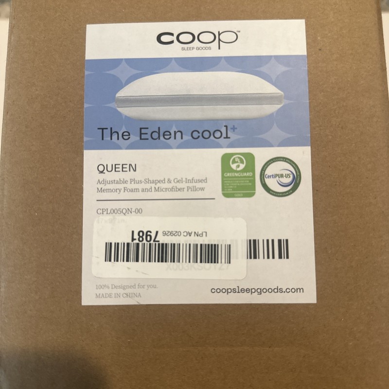Coop Sleep Goods The Eden Cool Queen Adjustable Plus Shaped & Gel Infused Memory