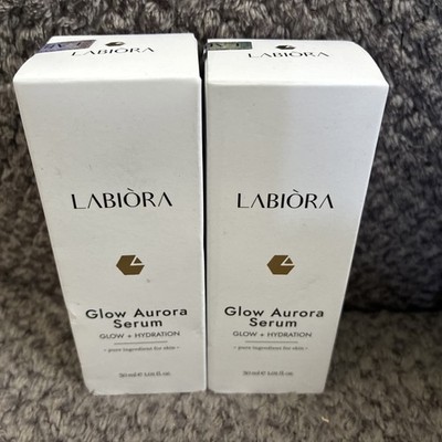 2 UNITS LABIORA Glow Aurora Serum Glow Hydration 30mL 1.01oz Each EXP 06/2027