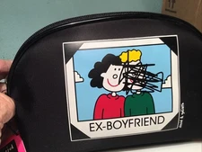 David & Goliath EX-BOYFRIEND Cosmetic Bag By Sunny Hawaii Nylon Pouch 7.5x5x2”