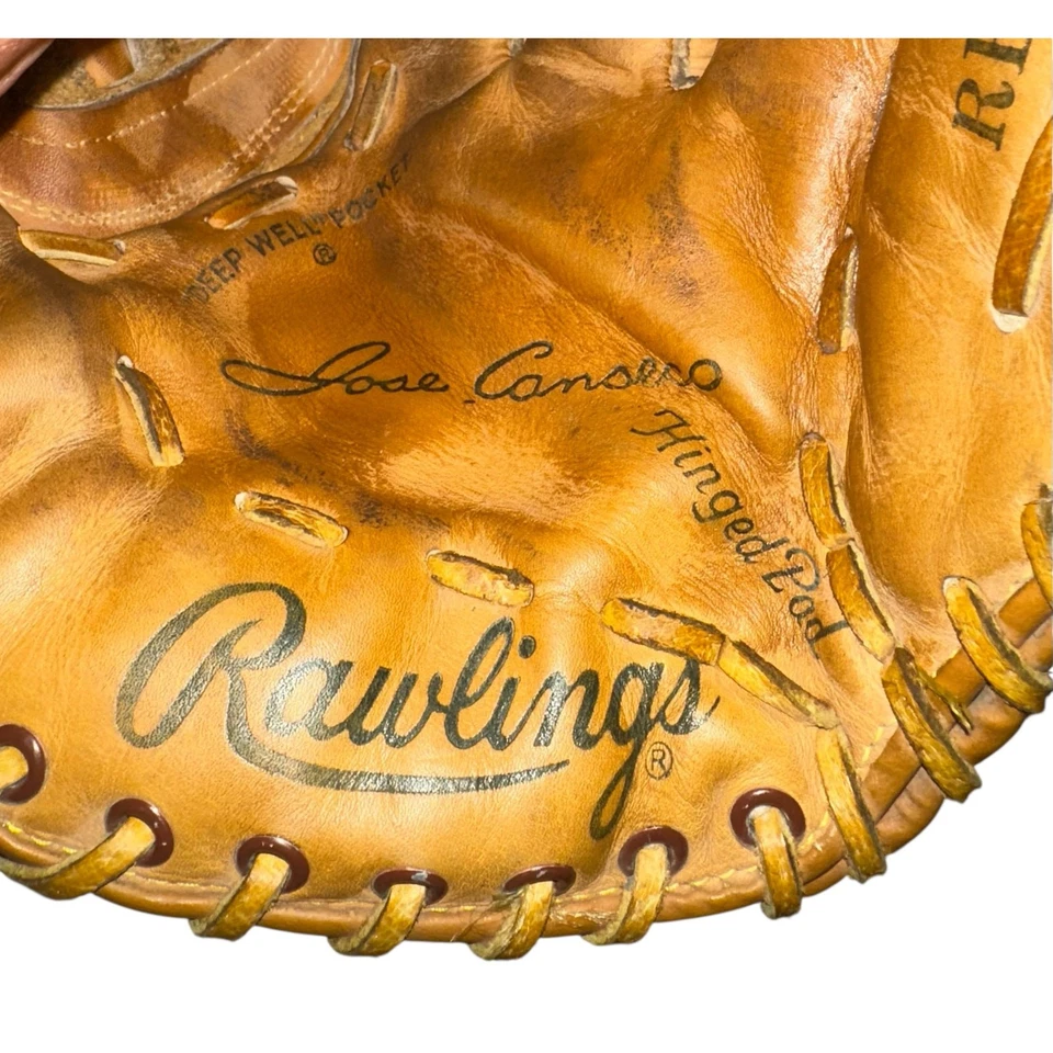 Guante de béisbol Rawlings RBG36 modelo José Canseco vintage para diestros Foto 4 de 4