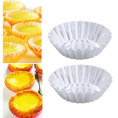 10 Pcs Egg Tart Mold Pudding Moulds for Baking Cups Tartlets Pans - Picture 12 of 12
