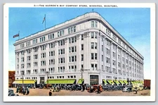 Postcard Hudson's Bay Company Store Winnipeg Manitoba Canada