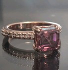 *CERTIFIED* STUNNING 3.85 CT ASSCHER CUT PINK HPHT DIAMOND RING SIZE 7 — photo 6