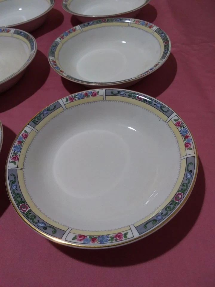 Juego de 29 piezas Ironstone China vintage de piedra de hierro con patrón de Florencia de J&G Meakin Sol años 20-30 Foto 2 de 4