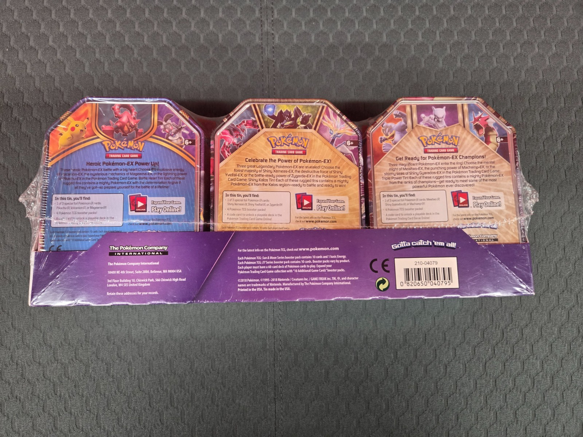 Pokémon TCG EX Collector's Tin 3-Pack 2018: Machamp/Yveltal