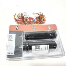NEW Genuine Harley Gloss Black Cable Throttle Get a Grips XL Dyna Multi 56100008