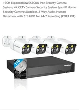 poe security camera system 4k